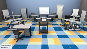 MSHS Classroom Desks w. Motor Needs